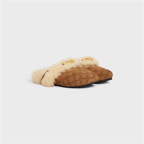 celine slippers fur.